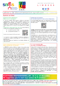 Bulletin académique 424 - Octobre 2026