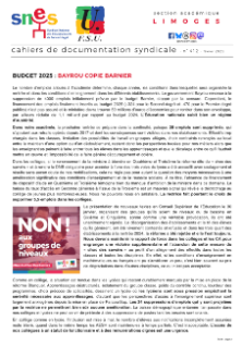 Bulletin académique 412 - Février 2025