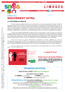 Bulletin académique 357 - Mars 2018 - Mouvement intra-académique