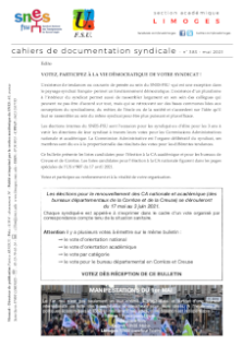 Bulletin académique 383 - Mai 2021