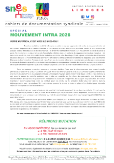 Bulletin académique 420 sup - Mars 2026 - Spécial mouvement intra