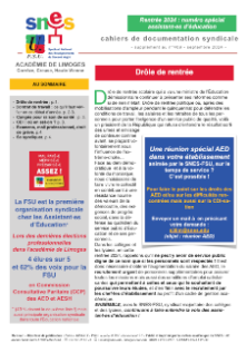 Bulletin académique 409sup - Septembre 2024 - Spécial AED