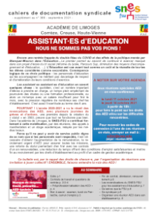 Bulletin AED - Septembre 2021