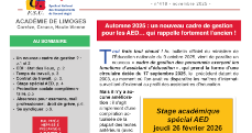 Bulletin académique - Automne 2025 - Spécial AED