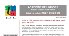 Bulletin du collectif AESH FSU académique - Octobre-Novembre 2020