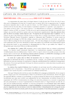 Bulletin académique 390 sup - Mars 2022