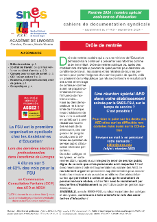 Bulletin académique 409sup - Septembre 2024 - Spécial AED