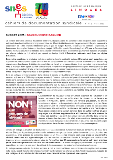 Bulletin académique 412 - Février 2025