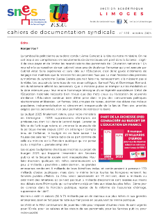 Bulletin académique 410 - Octobre 2024