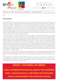 Bulletin académique 409 - Septembre 2024