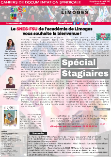 Bulletin académique 416sup - Août 2025 - Spécial stagiaires