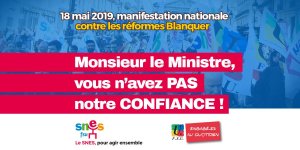 18 mai 2019 : Manifestation nationale pour l'Éducation à Paris : (…)