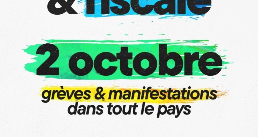 Toutes et tous en grève et dans les manifestations le 2 octobre - Pour la (…)